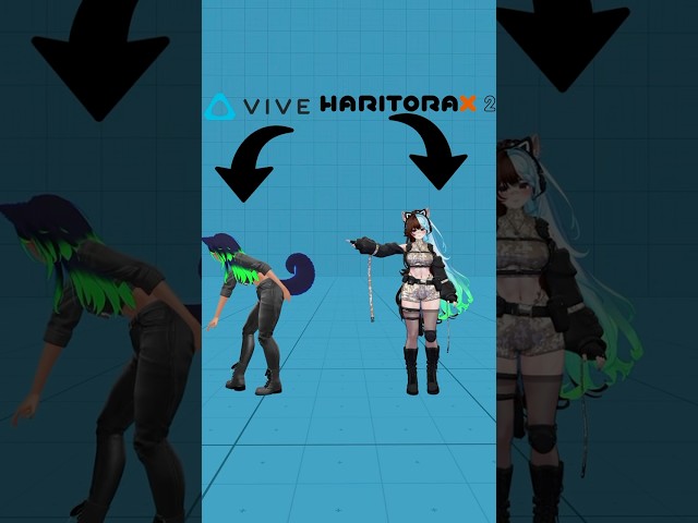 Tracking comparison for #vive3.0 and HaritoraX2 for #vrchat #vrc #fullbodytracking