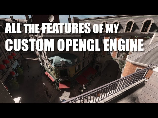 OpenGL engine - 2024 update showreel
