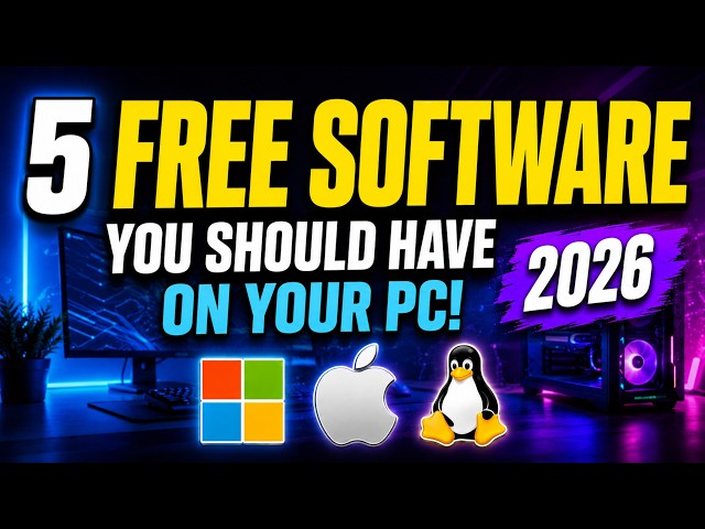 5 Free Software You Should Have on Your PC! 2026