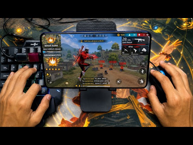Mouse + Keyboard = Free Fire FF RED 444 IM