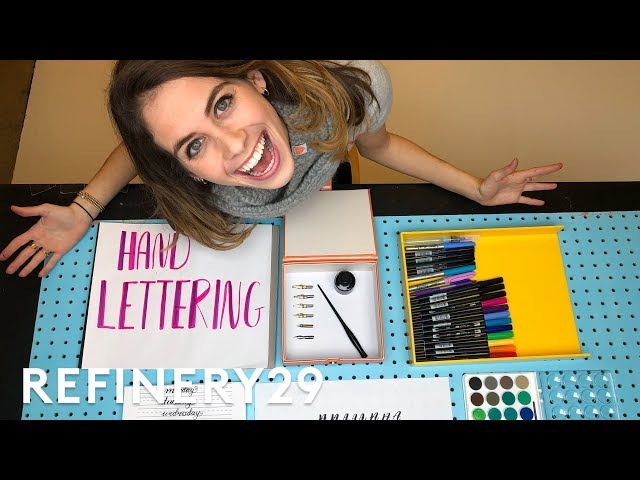 5 Days of Calligraphy Hand Lettering | Try Living With Lucie | Refinery29