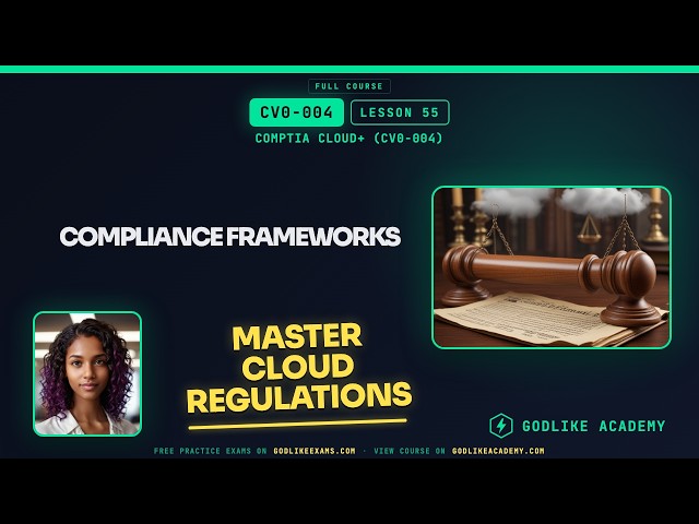 CV0-004 CompTIA Cloud+ · Lesson 55: Master Cloud Compliance Frameworks