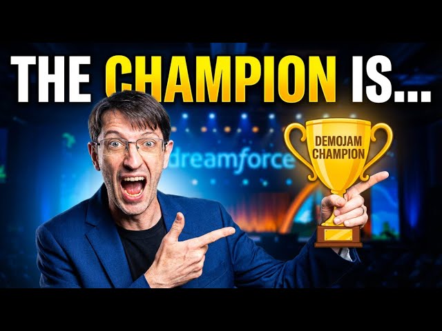 The 2025 Dreamforce DemoJam Dash Champion is...