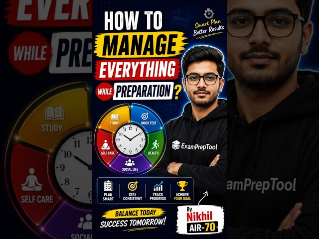 🔥 How to Manage Everything While GATE Preparation? 🤯 | Nikhil GATE 2026 AIR-70 Strategy 🚀
