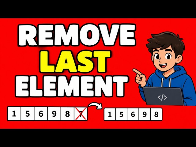 22. Remove Last Element from Array | Java Coding Problem
