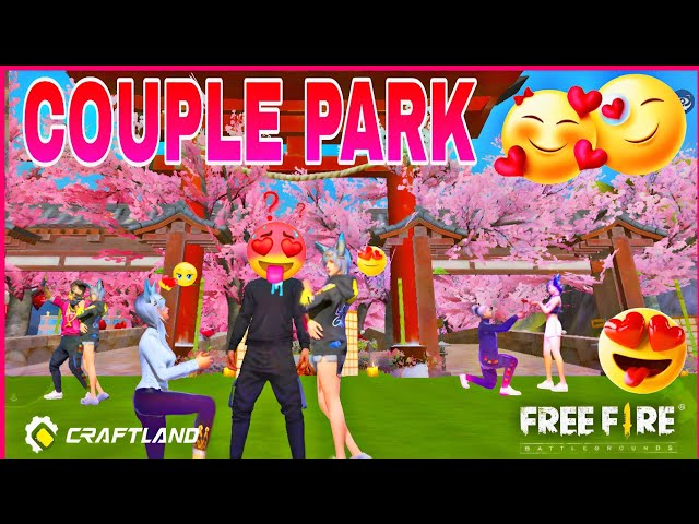😘 COUPLE PARK 🥰 MAP IN FREE FIRE CRAFTLAND 🔥 | VIP GAMERS #freefire #freefiremax #love #craftland