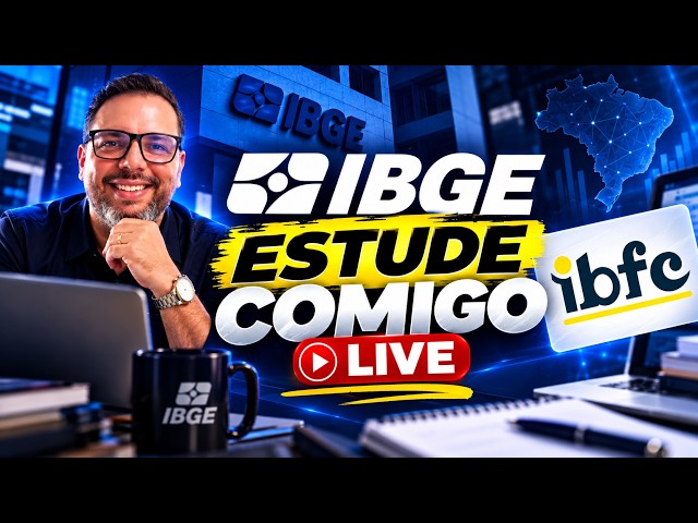 🔴 Estude Comigo (4 horas) | IBGE + IBFC | Informática | 26/09/2026