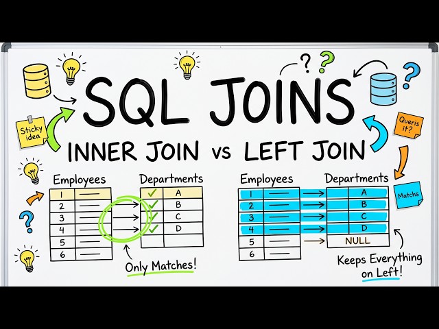 Learn SQL JOINs in 10 Minutes | INNER JOIN & LEFT JOIN Tutorial