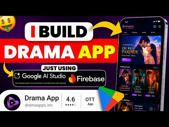 I Built a Full Drama Streaming App Using AI (FREE)