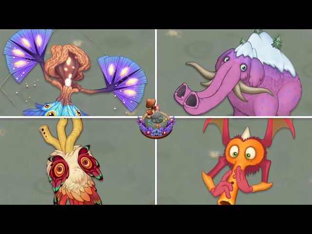 Faerie Island - All Monster Sounds & Animations (My Singing Monsters)