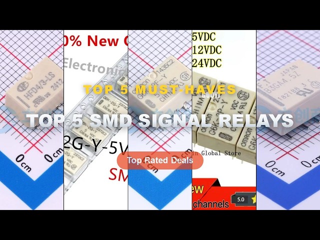 Cheap & Best Top 5 SMD Signal Relays Unboxing & Review - 13pcs FTR B3GA4.5Z B10 4.5V SMD 10.6x7.2mm