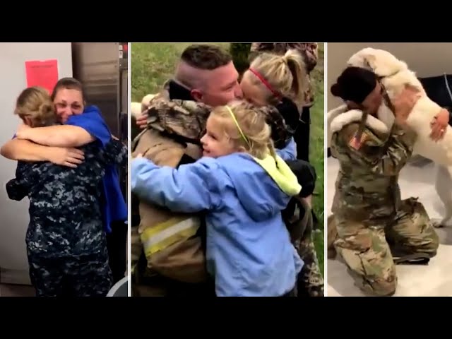 Touching Military Family Homecomings I Livestream