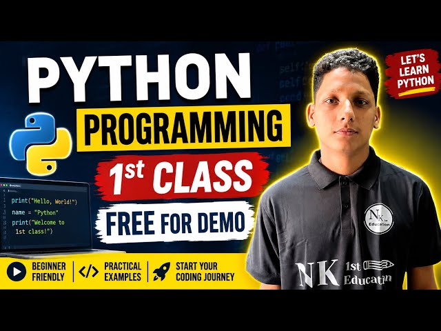 🔥 Python Programming 1st Class FREE Demo | Class 10 Python Programming