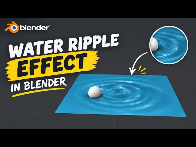 How to Create a Water Ripple Effect in Blender | Dynamic Paint Tutorial