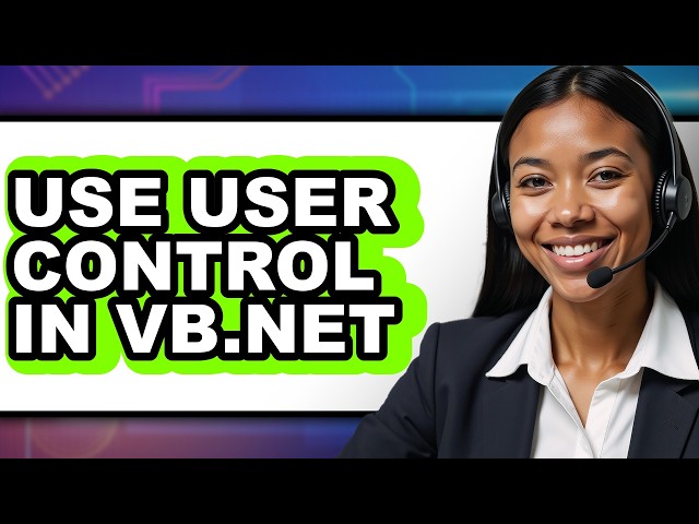 How to Use User Control in Vb.net (only Way)