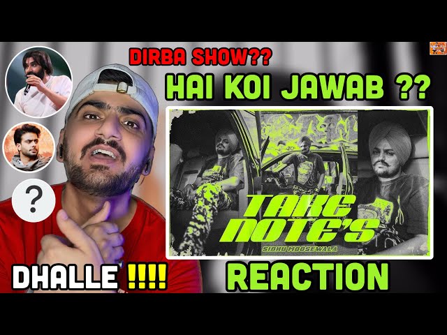 Reaction Video TAKE NOTES ( Official Audio) Sidhu Moose Wala | Jay B Singh | ReactHub