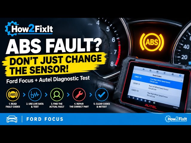 ABS FAULT? Don’t Just Change the Sensor! – Ford Focus Diagnosis - Applies To All Makes