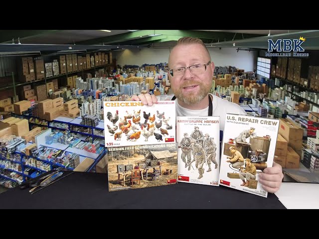 4 Brand New MiniArt Highlights in 1:35 – Figures, Accessories & Chickens! - MBK Unboxing #1475