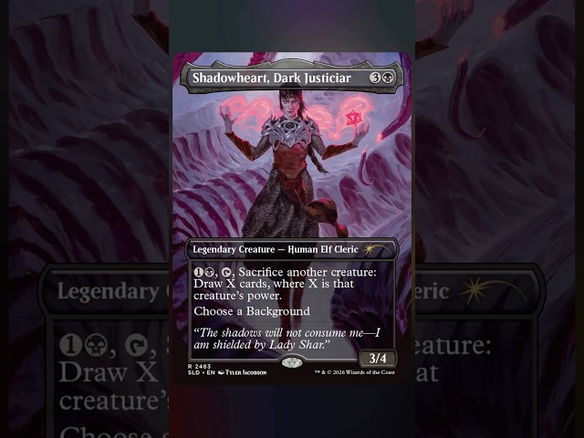 Our first Commander + Background pairing on Unswung Heroes.Courtesy of Shura #mtg #magicthegathering