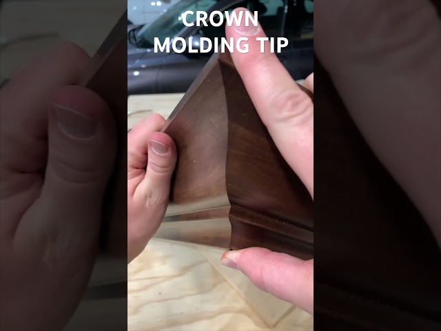 Crown Molding Tips and Tricks #shorts #shortsvideo #crownmolding #diy #woodworking
