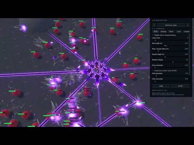 Epic Lasers pack | Demo for the Unity Asset Store