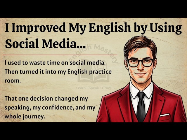 I IMPROVED MY ENGLISH BY USING SOCIAL MEDIA || Learn English Through Motivation 🔥 || Level 3 English