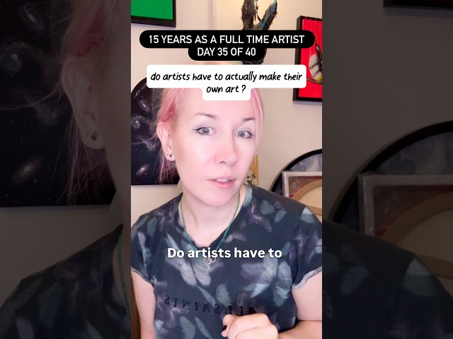 Do artists have to actually make their own art? 🎨🖼️🫪 #shorts #artist #art