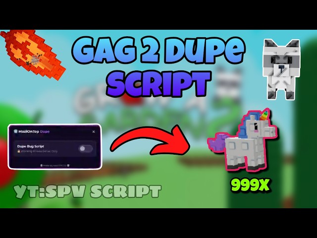 GAG2 🎄 DUPE SCRIPT ☠️ NO KEY