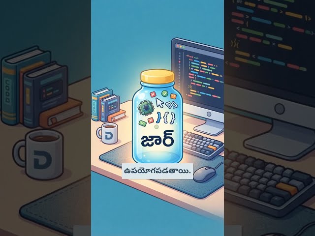 Java JAR File Explained in Telugu  |  How to Create, Compile & Run a .jar File