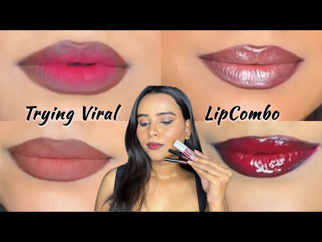 OMG ! these LipCombo is Insane😍 || Trying Viral LipCombo || Bold LipCombo || LipCombo for Everyone||