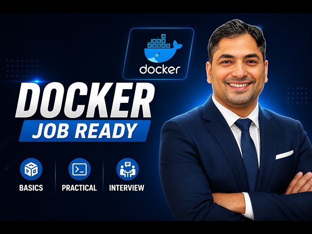 25+ LPA  Learn Docker Fast (Job Ready) | Docker Basics to Real Project + Interview Questions