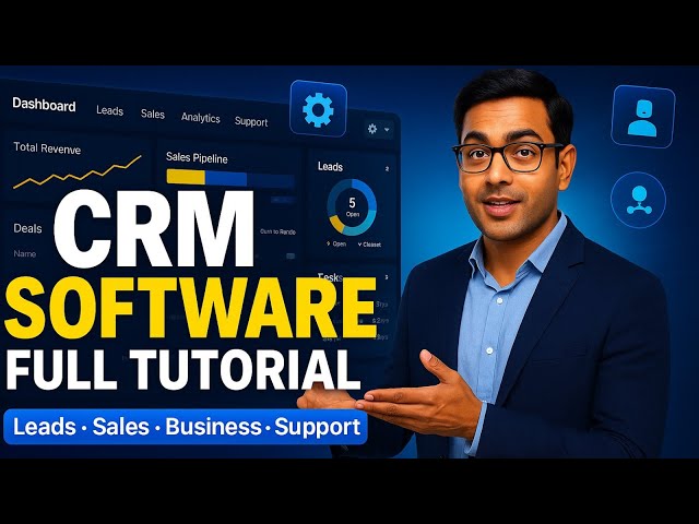 CRM Software Full Tutorial | Leads, Sales, Business & Support Management Explained (Hindi)