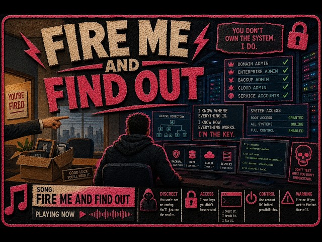 Fire Me and Find Out - SysAdmin, Active Directory & IT Song