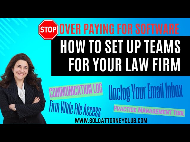 Set up for Microsoft Teams as law firm practice management software