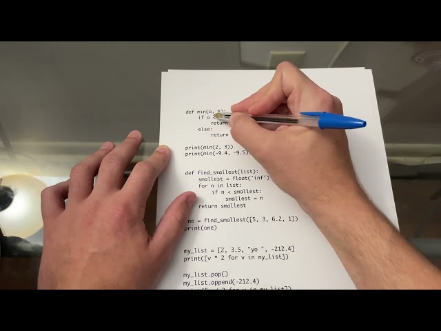 1 - The Basics of Python Taught on Paper
