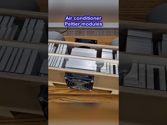 Air conditioner with peltier modules. #diy #airconditioner #summer