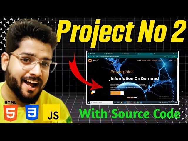 Project 2 🔥 || Complete Website Development || Html css 🔥 #coding