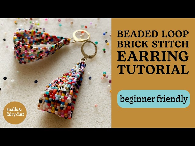 Beaded Loop Earrings Tutorial - Turn Your Leftover Beads Into Something Beautiful.