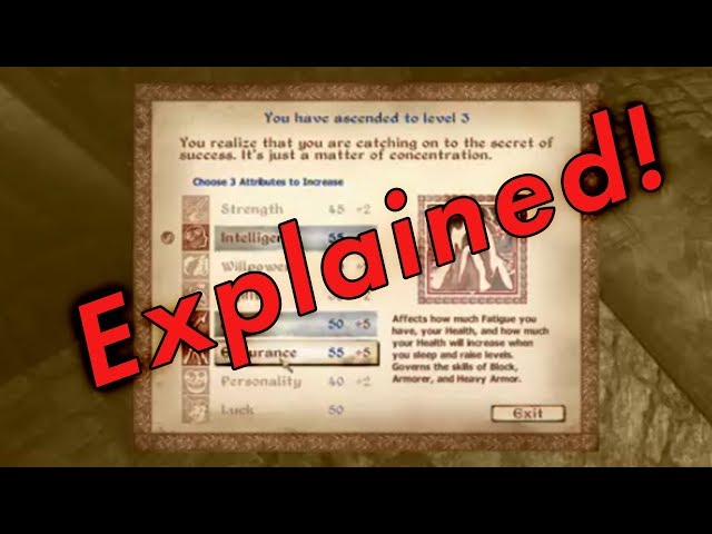 Oblivion Leveling Explained - How the System Works