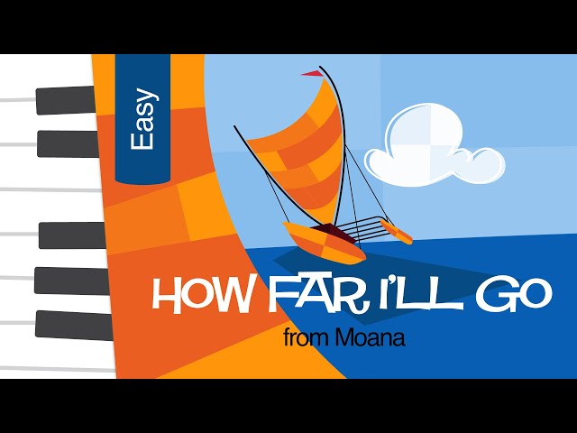 How to Play How Far I'll Go (Moana) - Very Easy Piano Lesson | MakingMusicFun.net