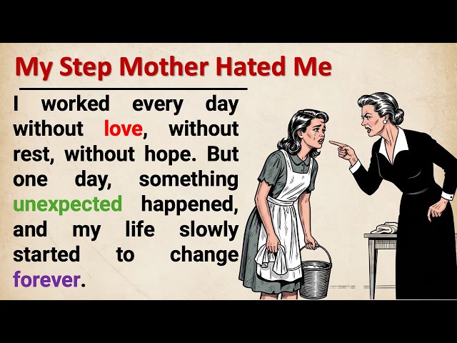 Learn English With Story 🔥 My Step Mother Hated Me | Level 3 Emotional Story