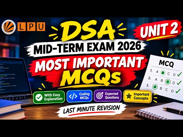 DSA 205 (Unit 2) Mid term exam 