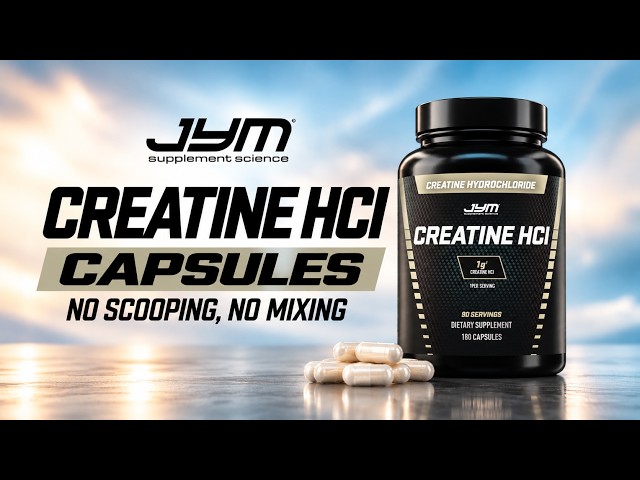 JYM Creatine HCl Capsules: No Scooping, No Mixing