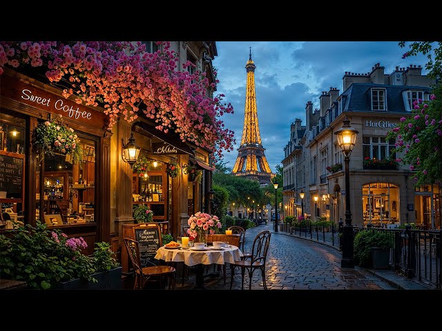 Paris Night Café Jazz ☕ Romantic Bossa Nova & Soft Jazz Instrumental Music for an Enchanting Evening