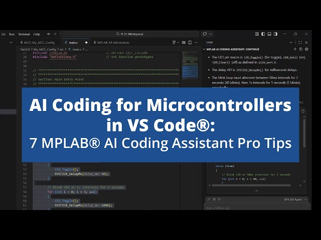AI Coding for Microcontrollers in VS Code®: 7 MPLAB® AI Coding Assistant Pro Tips