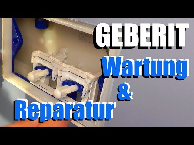 Geberit toilet cistern repair and maintenance - How does it work?