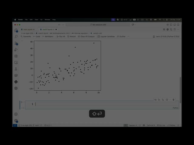 The normal equation and gradient descent methods in Python3