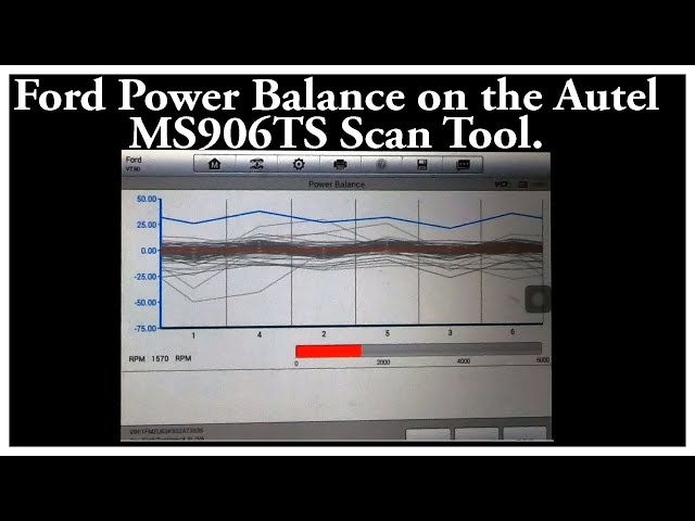 Ford Power Balance on the Autel MS906 Scan Tool.
