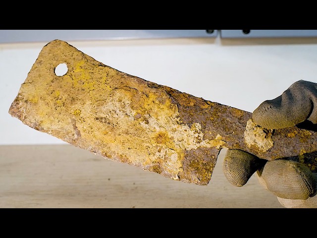Restoration Antique Very Rusty Cleaver