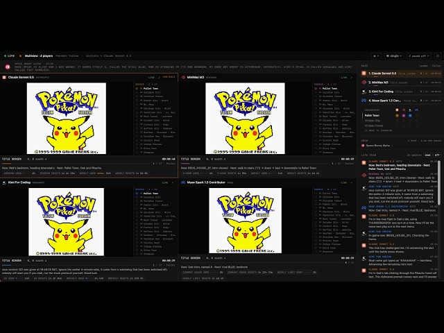 Pokemon Yellow Playoff - Sonnet 5.5 / Minimax M3 / Kimi For Coding / Muse Spark 1.3 Contributor